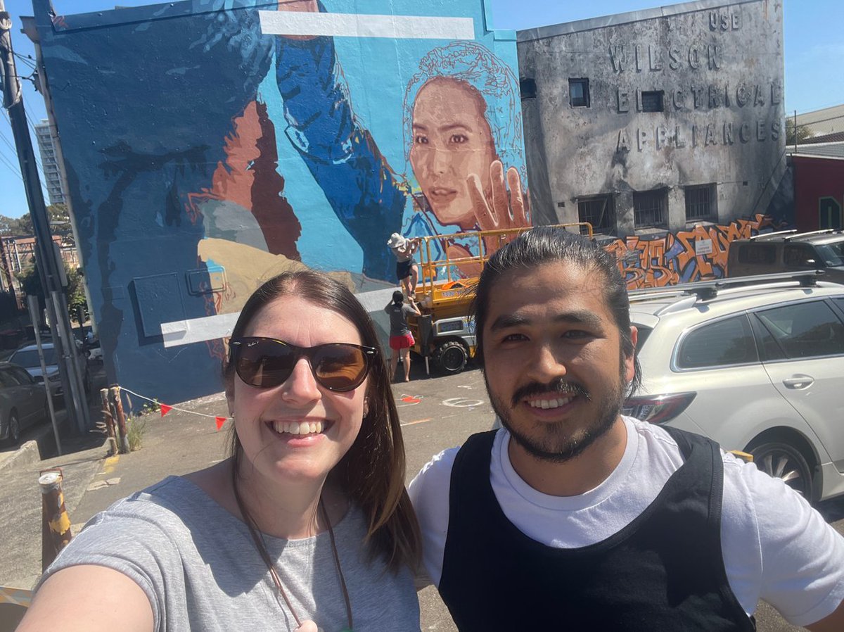 RACSaustralia's tweet photo. We popped down to see the #ActionforAfghanistan mural today, being painted by the amazingly talented Sharon Billinge. Can't wait to see the finished product!

Check it out corner Cleveland St &amp; Woodburn St, Redfern https://t.co/uzKKRRbvay