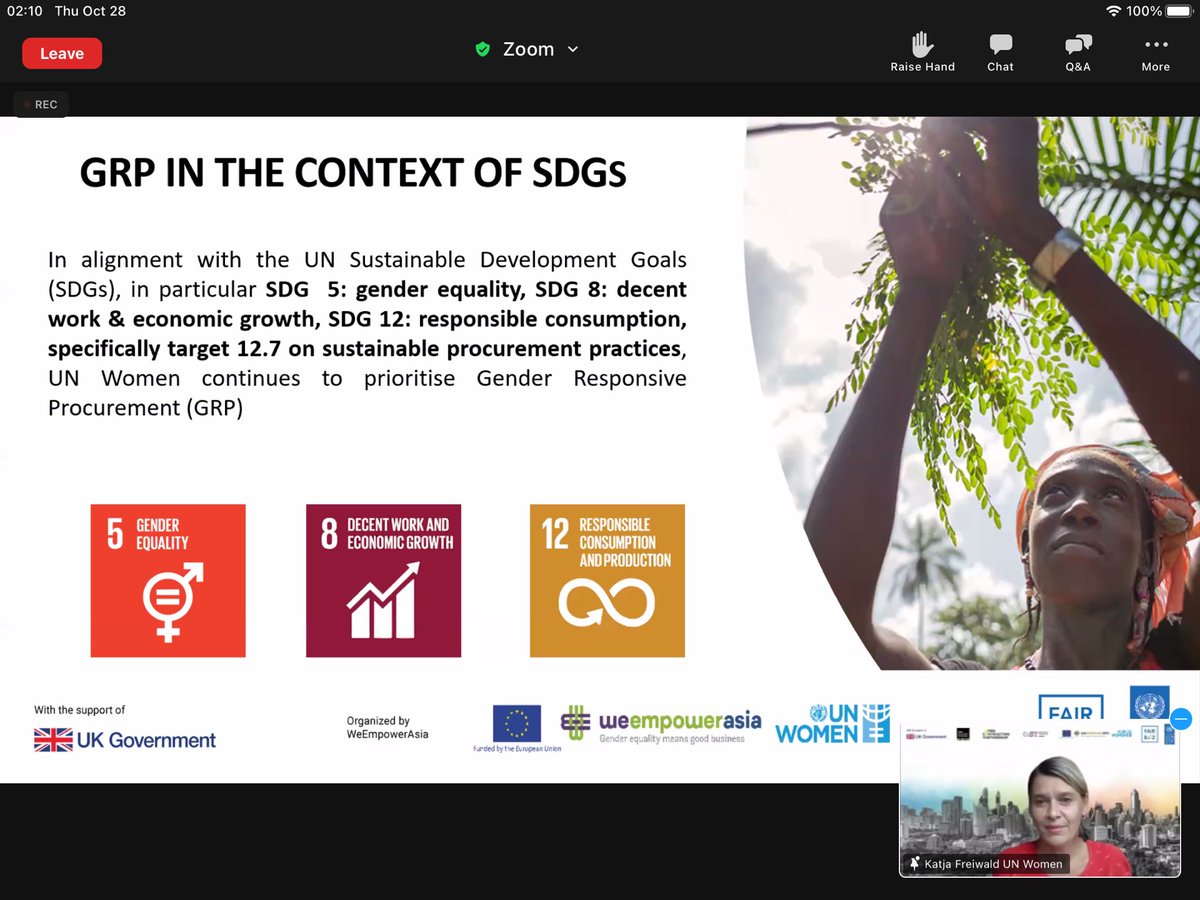 GlobalExecTrade's tweet photo. The UNDP #FairBiz program is Leading #AsiaRegionalDialogue on #GenderResponsiveProcurement with data on #UNSDGs to get #womenownedbusiness on equal ground #fairtrade #inclusivetrade #entrepresneurship #closethegap https://t.co/h3WHfA5t7M