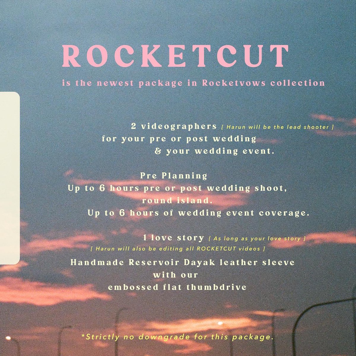 rocketvows's tweet image. Contact us at 87803556, Rosy will assist you with all your enquiries 💕