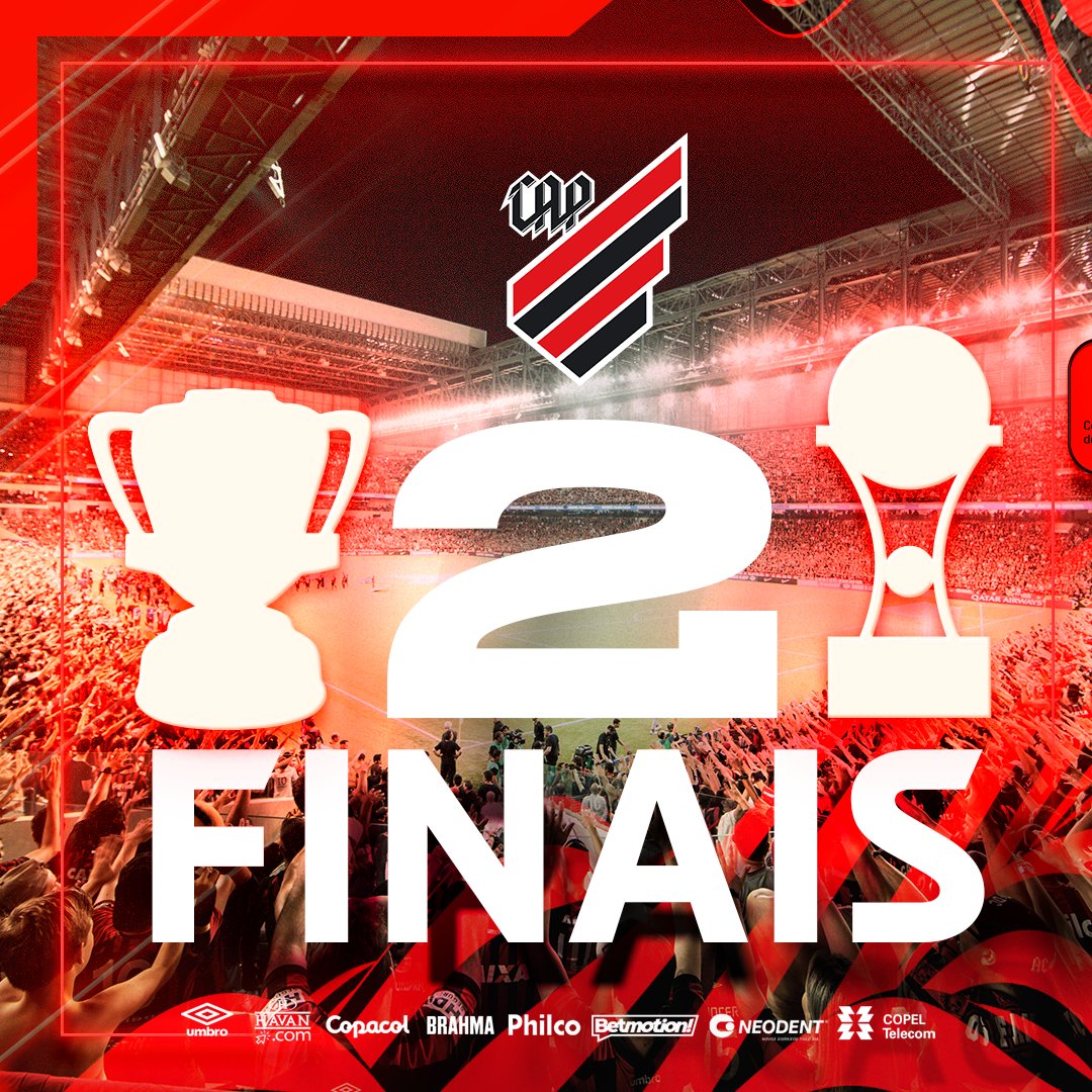 AthleticoPR's tweet photo. #CopaDoBrasil 🤝 #SulAmericana 

Que temporada! 🤩🌪️ https://t.co/947sq4vzez