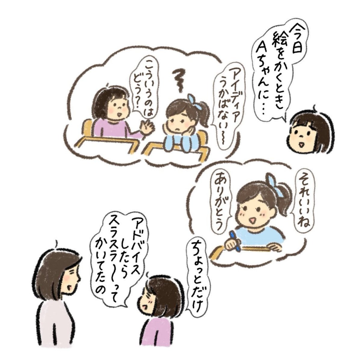 友だちがいい子だからって
イチャイチャする親子笑 
