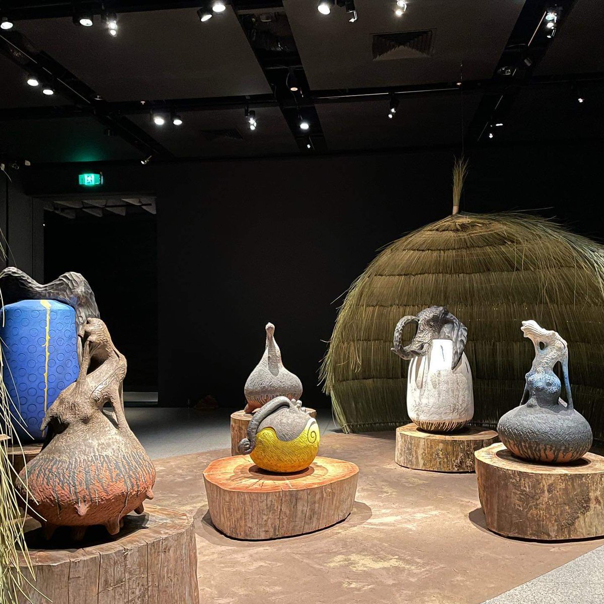 Indian Ocean Craft Triennial (@crafttriennial) on Twitter photo Fantastic ceramics display by Zizipho Poswa & Andile Dyalvane from <a href="/ImisoCeramics_/">ImisoCeramics™</a> on show till Oct 31 @johncurtingallery for the WA Indian Ocean Craft Triennial. Thatched hut in collaboration with Fiona Gavino. Stunning lace work by Pierre Fouché. In #Perth with #Lotterywest Fantastic ceramics display by Zizipho Poswa & Andile Dyalvane from <a href="/ImisoCeramics_/">ImisoCeramics™</a> on show till Oct 31 @johncurtingallery for the WA Indian Ocean Craft Triennial. Thatched hut in collaboration with Fiona Gavino. Stunning lace work by Pierre Fouché. In #Perth with #Lotterywest