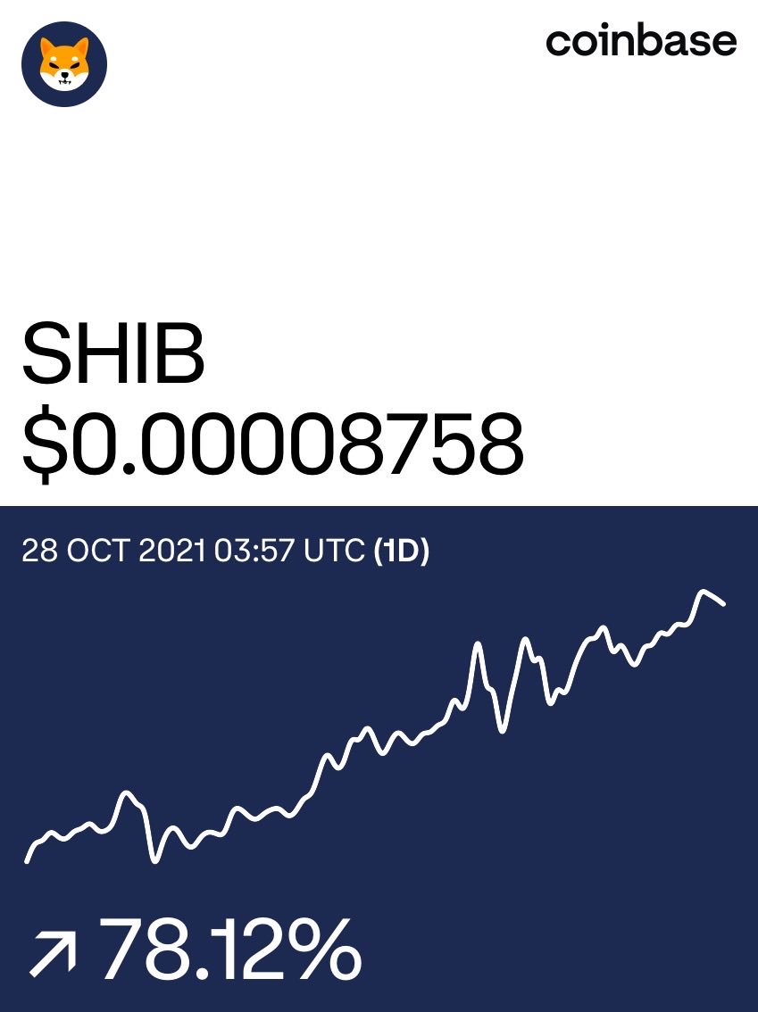 BurtonTaylor16's tweet photo. SHIBA INU on @Coinbase: https://t.co/HBvxMMkpvo https://t.co/00CY1jZLms