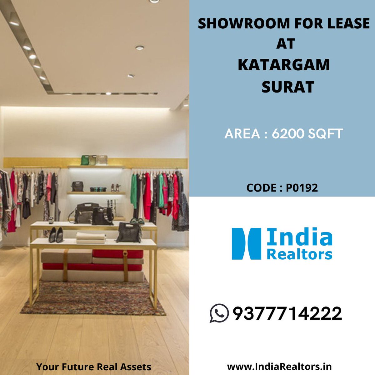India_Realtors's tweet photo. 6200 Sft Carpet area Showroom for Lease / Rent at Katargam, Surat.

Follow For more Properties
https://t.co/gDFkAv30Zu 

#surat #suratsmartcity #IndiaRealtors #SuratProperties #PropertyinSurat #RealEstateInSurat #showroom #shops #Commercial #Katargam https://t.co/ZbFh1LQruJ