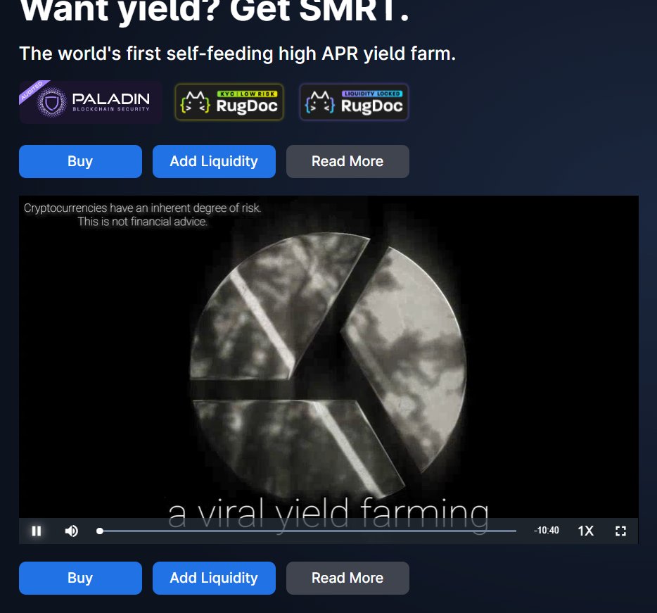 monaco_pnl's tweet photo. If you're still in $SMRT and haven't seen today, check out their website for a presentation on $SMRTr
I am hyper bullish for a few reasons, but one of them that I haven't seen talked about is the team backing this project.
I feel like these people have SERIOUS ties, seems huge https://t.co/hvGDTGh6r8