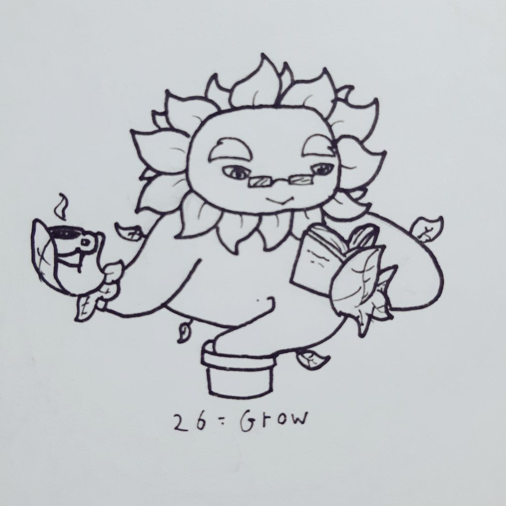 diegriv's tweet photo. Plastober day 26- Grow.

Developing both mind and body.

Desarrolando tanto mente como cuerpo.

#plastober #plastober21 #ink #inkart #traditionalart #characterdesign #sunflower #book #diegriv https://t.co/VPeDtWj4y9
