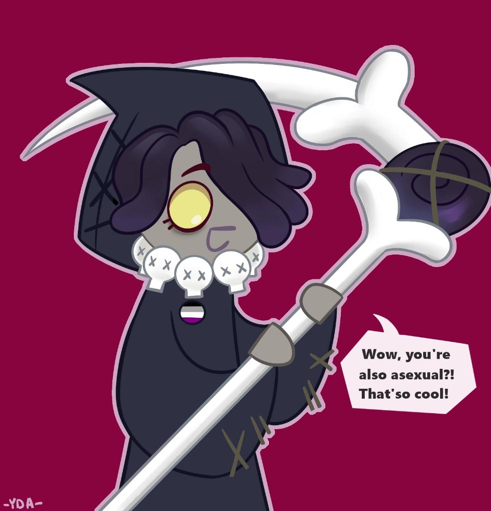 YDA86013298's tweet photo. Happy asexual week
#cookierun #cookierunkindom #licoricecookie #aaw #asexual #ace https://t.co/N4uZvyG0Nd