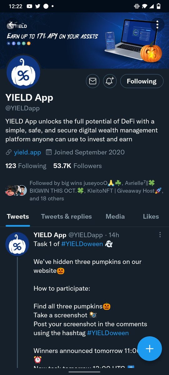 Firstwincutie's tweet photo. @jiims @YIELDapp #YielDOWEEN https://t.co/5NcLXNoVR3