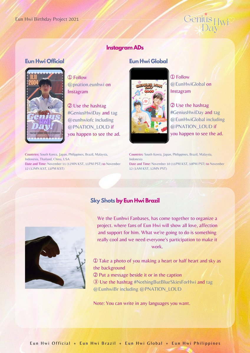 eunhwiofc's tweet photo. [🍰] Eun Hwi Birthday Project 2021

We are inviting you all to celebrate Eun Hwi Day by participating in our events. Please see the photos for the details.

Let's shine together from now on! 😉✨🐿️

💛 by @eunhwiofc @EunHwiPH @EunhwiBr @EunHwiGlobal 

#은휘 #EUNHWI @PNATION_LOUD https://t.co/UIDQrmfVHL