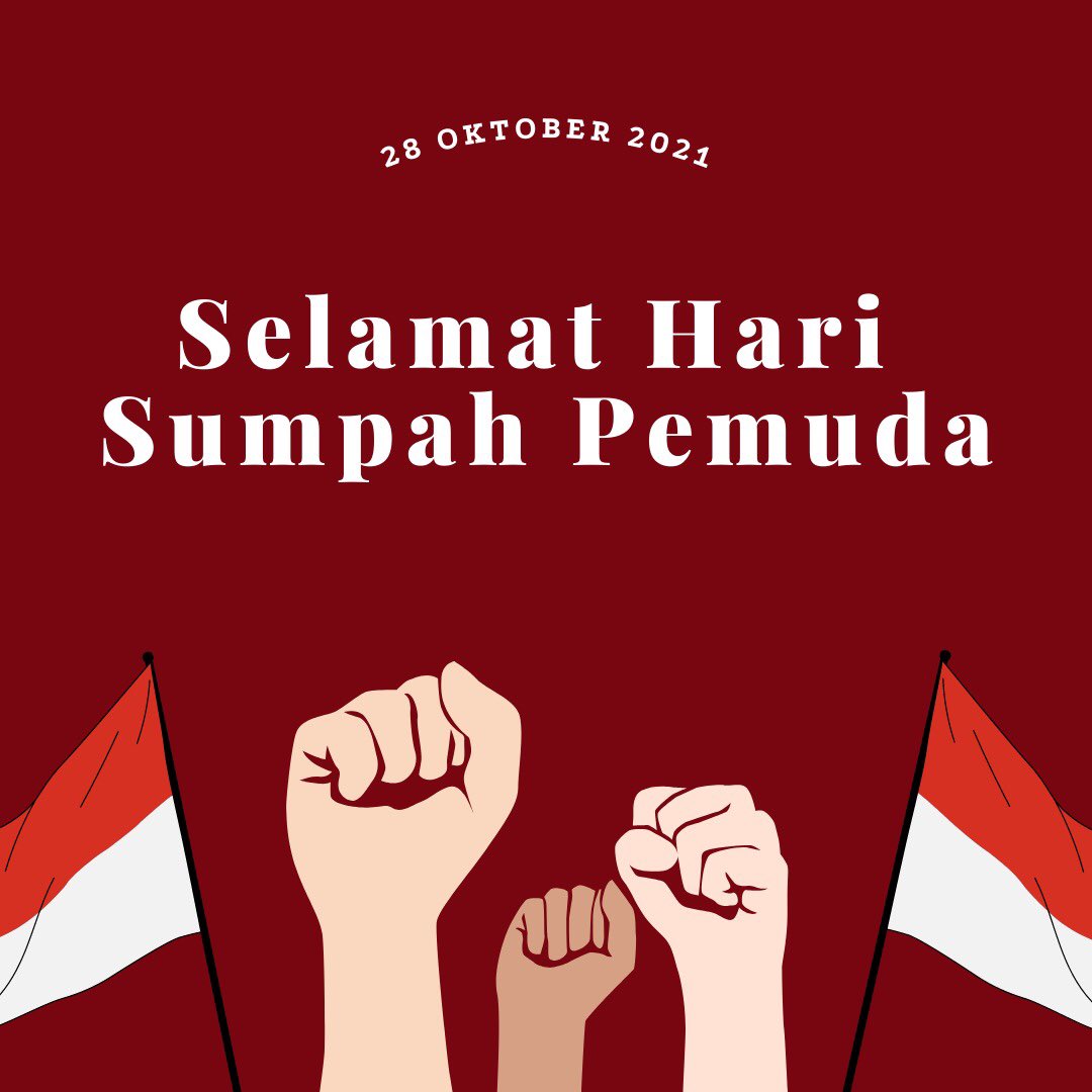 Terus bertumbuh dan bangkit wahai pemuda bangsa. Selamat Hari Sumpah Pemuda 2021✨

___________
Kabinet Akusara
Hima Humas IISIP Jakarta

#sumpahpemuda
#himahumasiisip