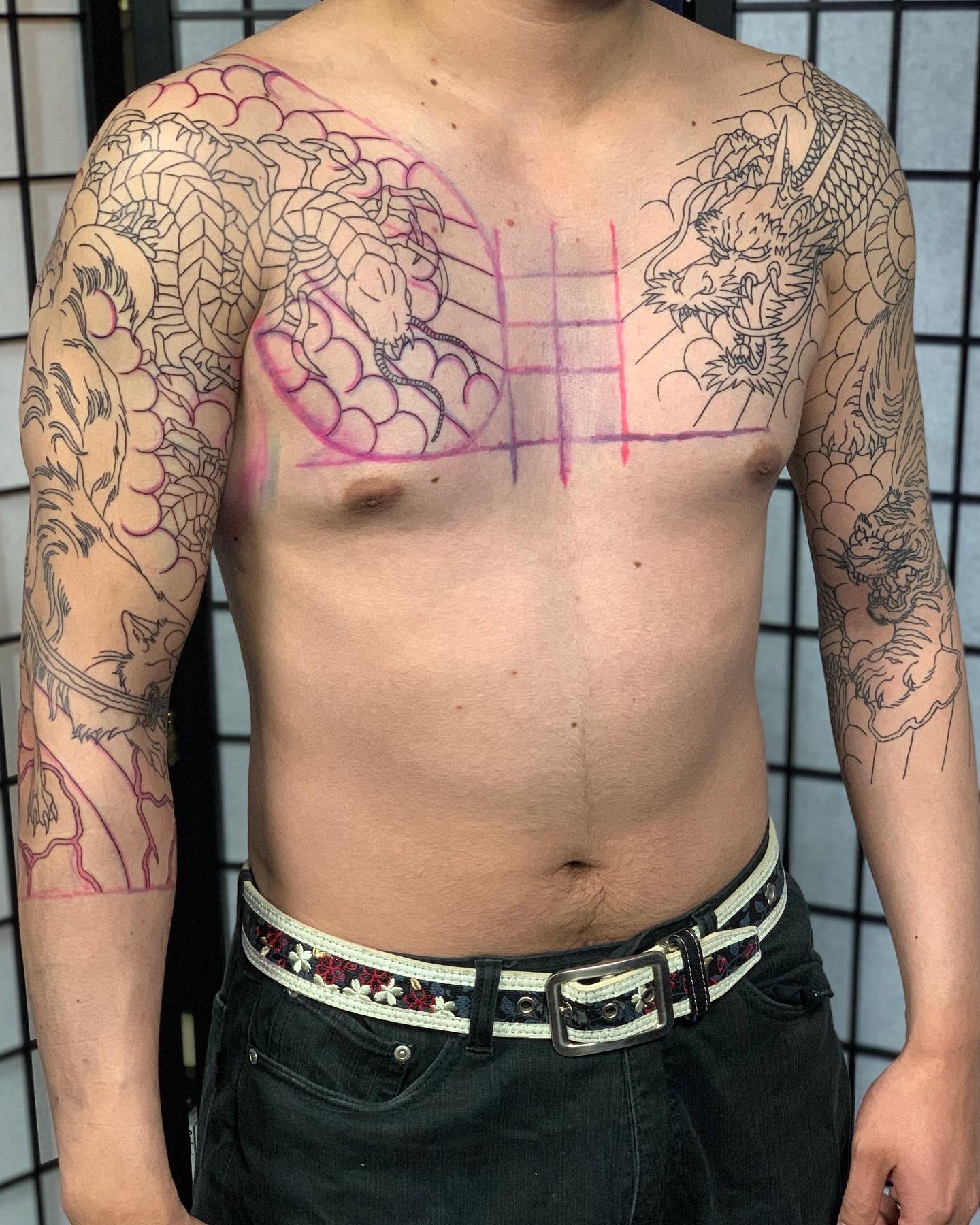 文身百姿　刺青 🥋総身彫り🥋 任せていただきありがとうございました。 刺青は