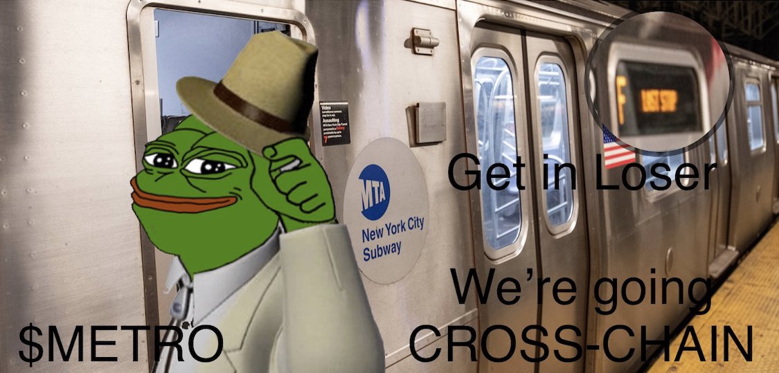 LukaLaCroix's tweet photo. Last Stop $Metro (🏙,🏙)
@metrodao https://t.co/XQ4D85oobg