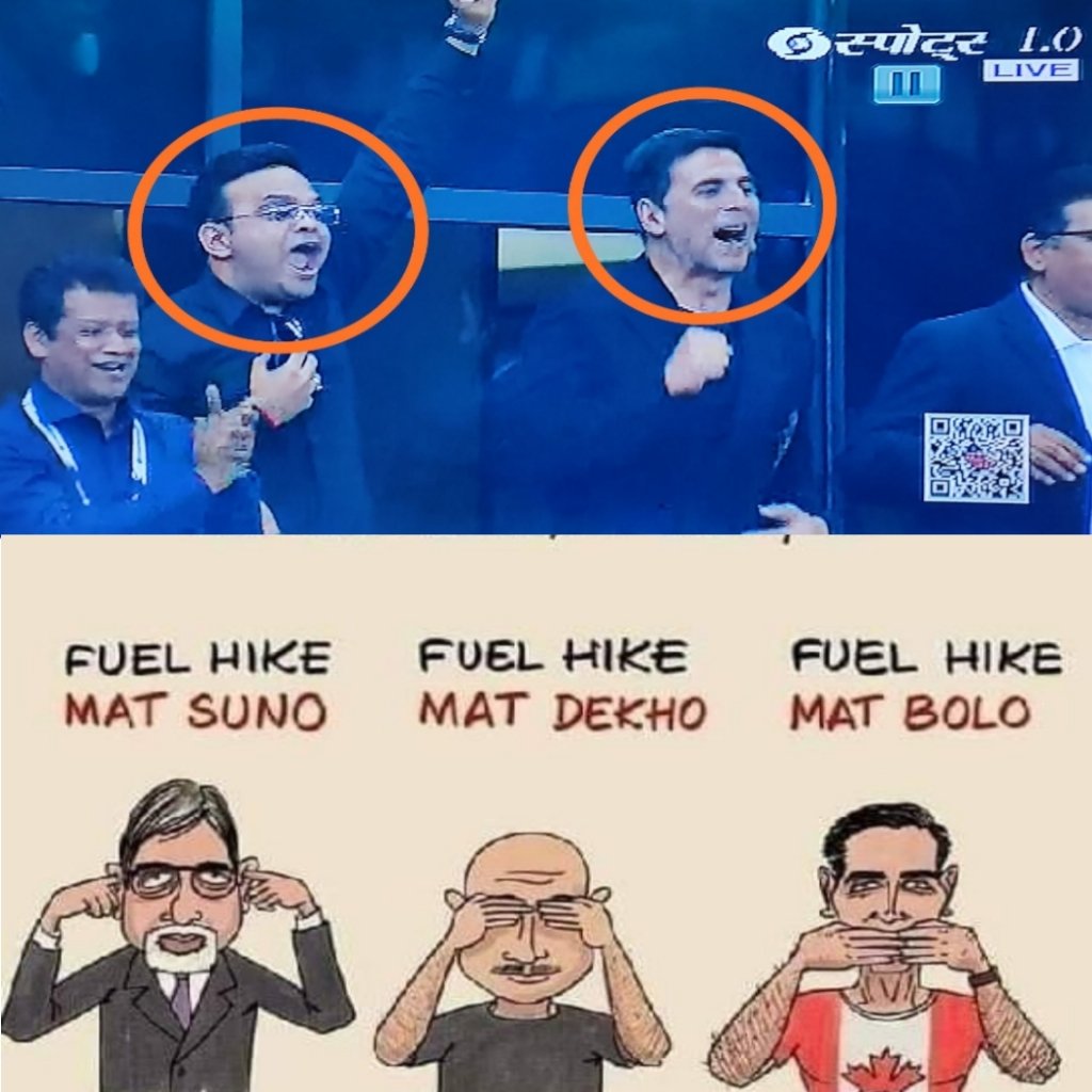 Congratulations India 🇮🇳

Petrol diesel price hiked for 22nd time in this month.  Keep enjoying Acche Din.