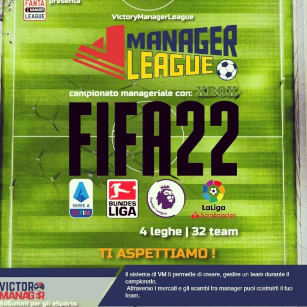 nandos1977's tweet photo. Ancora Pochi posti e si parte
Victory Manager League il Manageriale Fifa22 nextgen
ISCRIVETEVI

https://t.co/YS7bS0Z3Qr https://t.co/STpXag7ZYx