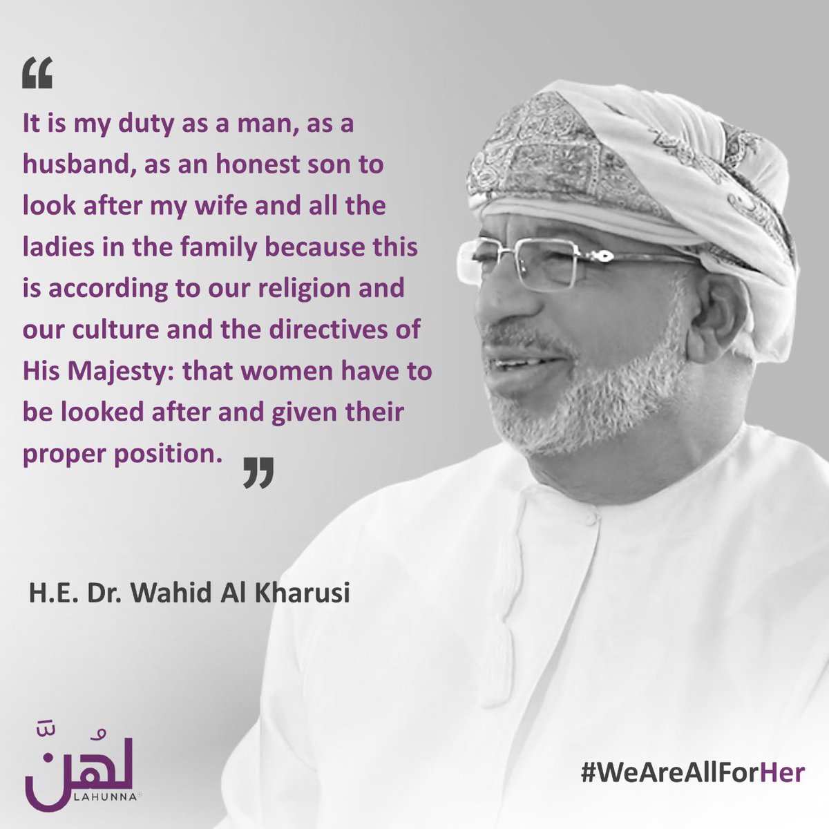 LahunnaOman's tweet photo. سعادة الدكتور وحيد الخروصي💜 لهُنَّ كل يوم

الموسم الأول - الحلقة الخامسة عشر 

https://t.co/aB9RGbeRMN

#نحن_كلنا_لهُنَّ
#يوم_المرأة_العمانية
#المرأة_العمانية 
#WeAreAllForHer 
#omaniwomensday
#Omaniwomen 
#lahunnaoman https://t.co/7CBT3vcYqR