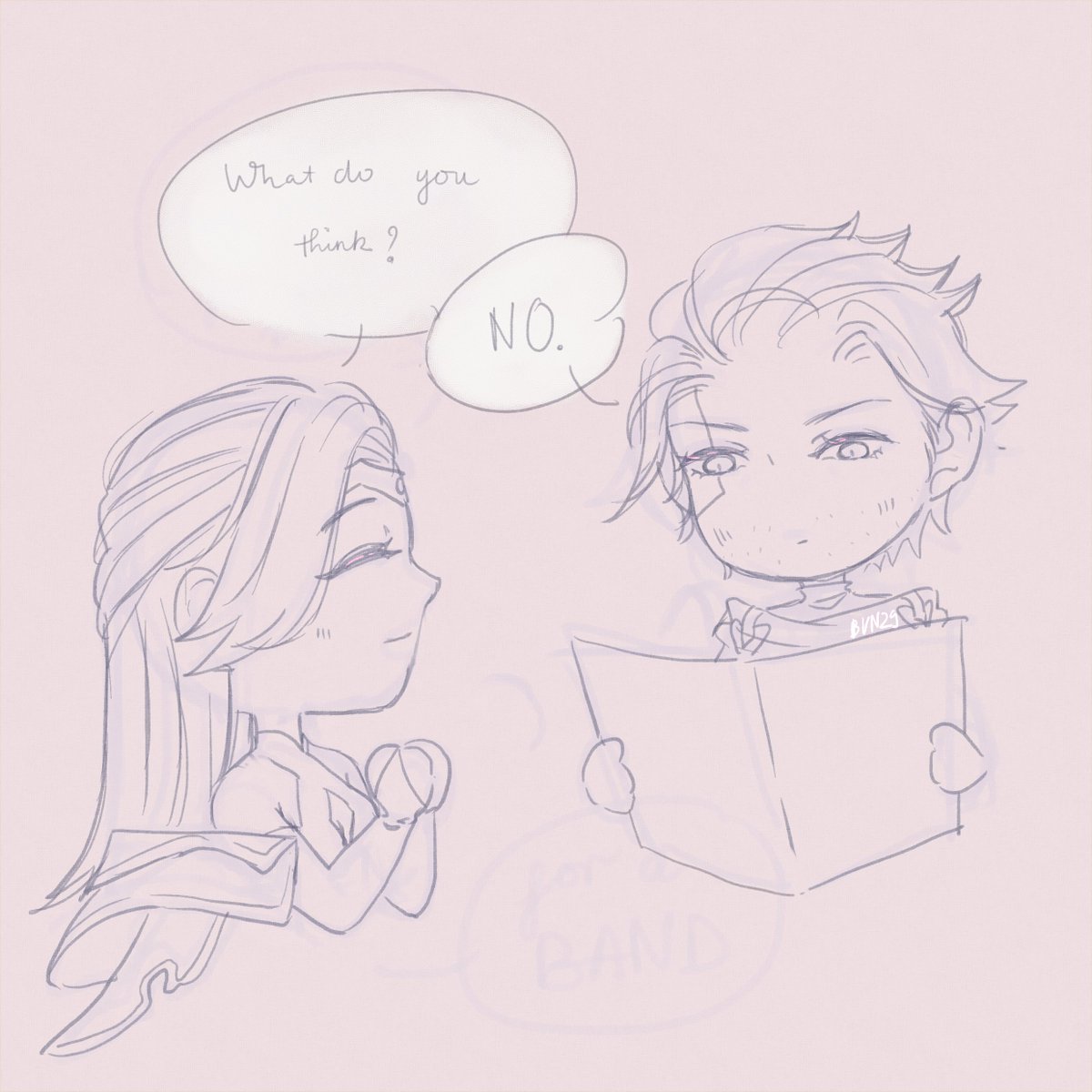 thenewbun219's tweet photo. A new sketchy series: Carano Magister [CM Comic 1] - Boyband voting! Have you voted for your favorite boyband champs?🤔Mine is Errol, Eland'orr, Laville, Zata and Tulen🥳#CMComic #bun29 #errol #darcy #sephera #aov #rov #lqm https://t.co/8op5a1yVBh