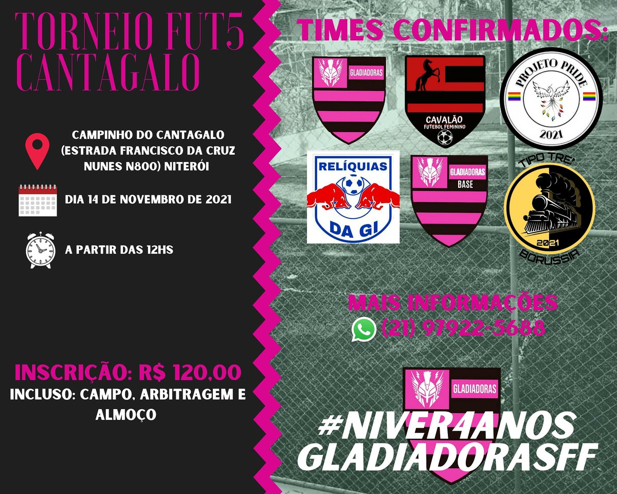 gladiadoras_FF's tweet photo. Dia de festa e de muuuuito futebol feminino!!!!!
#GLADIADORAS💗🖤 #TimeUnido💗🖤
#4anosGladiadoras https://t.co/eEhwPdBJfP
