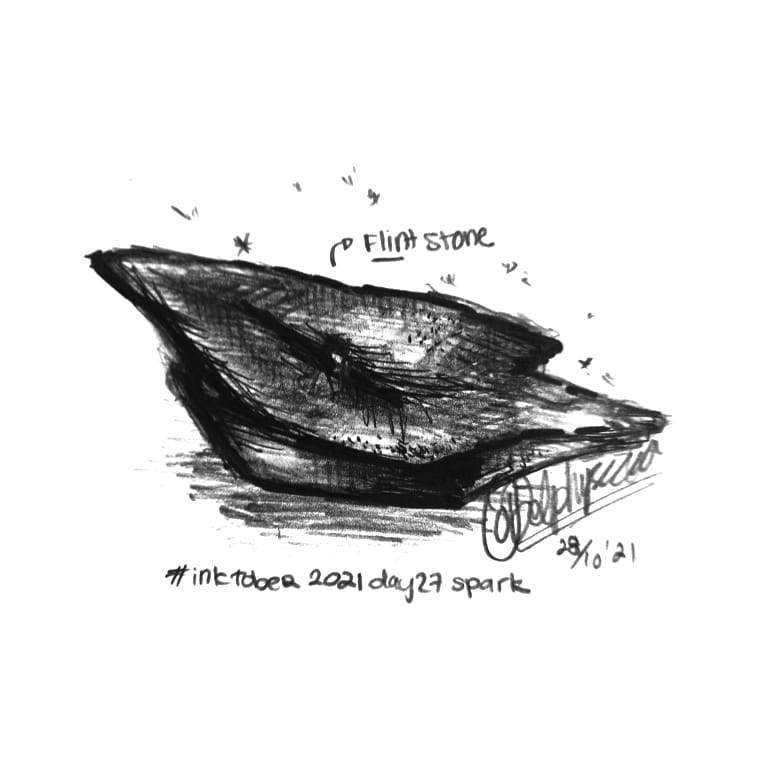 delphysca's tweet photo. π Inktober_27 : spark π
.
I made it a fintstone for spark ;)
Cause for lighting up fire. U need so spark from some good old flintstone in the primitive time :)
.
Bonus : I shared the photo reference of what I draw
.
#inktober2021day27spark #inktober2021day27_spark #delphyscaa https://t.co/tNLXxkpoZE