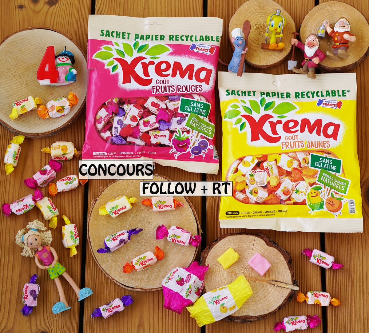 #Concours - Gagnez vos bonbons #Krema ! #MadeinFrance, arômes naturels, sans sucre ajouté et sans gélatine. Sachets recyclables.
Follow <a href="/papillonmyosoti/">Cuisine P'tit Chef</a> + RT
Fin du concours : Lundi 01/11/21 à 20h
#jeuconcours #bonplan #concourstwitter #Halloween #vacances #gratuit #Halloween2021