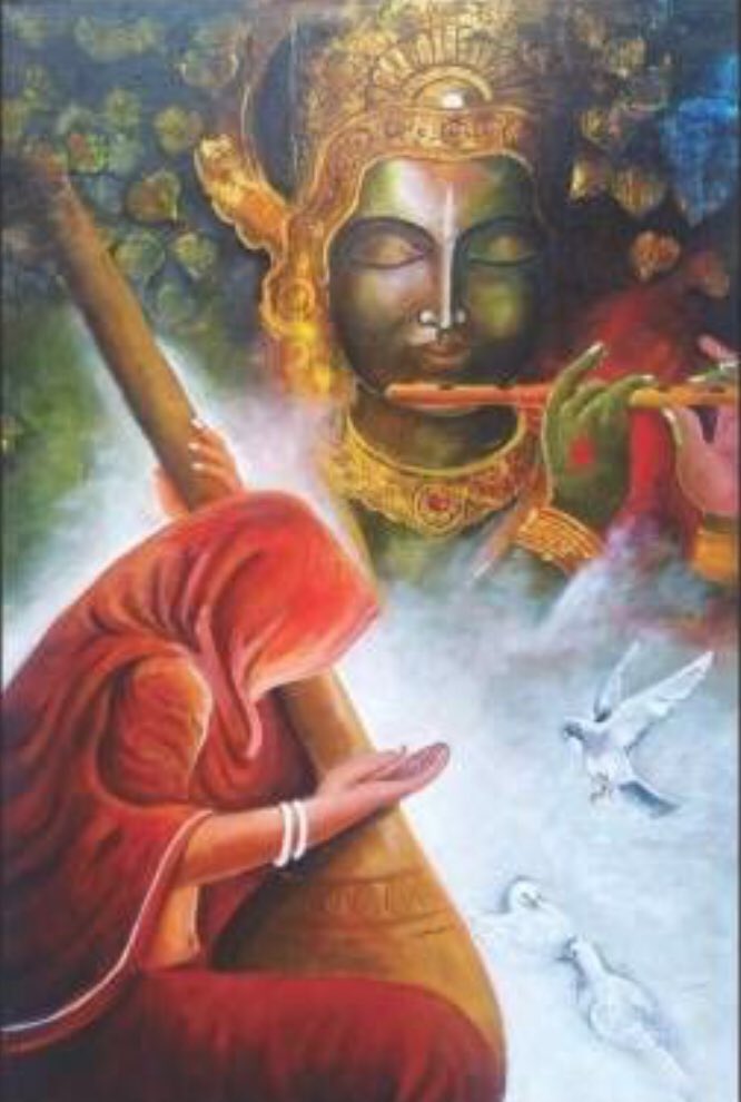 मेरे तो गिरधर गोपाल दूसरो न कोई॥
जाके सिर है मोरपखा मेरो पति सोई।

तात मात भ्रात बंधु आपनो न कोई॥
छांड़ि दई कुलकी कानि कहा करिहै कोई॥

संतन ढिग बैठि बैठि लोकलाज खोई॥
चुनरीके किये टूक ओढ़ लीन्हीं लोई।

मोती मूंगे उतार बनमाला पोई॥
अंसुवन जल सींचि-सींचि प्रेम-बेलि बोई।