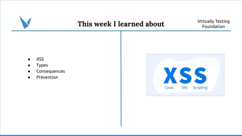 th3ssn's tweet photo. It’s a great experience being a Penetration Testing Intern here at Virtually Testing Foundation. This week, I learned About XSS, Types of XSS, their consequences &amp; their prevention. Thanks, @HackerGautam for week 3.
#VTfoundation #VTFOct21 https://t.co/ed8WNqC9nu