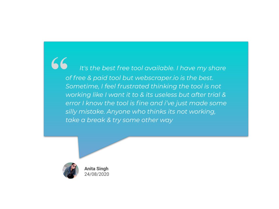 WebScraperIO's tweet image. 🌟 We take user feedback seriously! User reviews are one of the driving pedals for new developments, upgraded features, bug fixes, and more. Thank you!