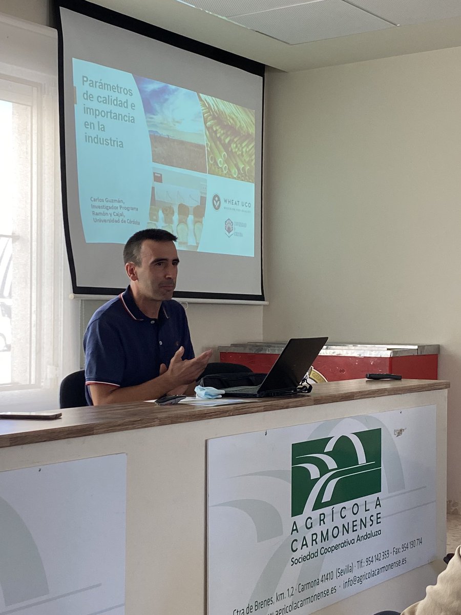 SolisMIgnacio's tweet photo. Presentación de los resultados de la #RAEA de cereales de invierno en la Cooperativa Agrícola Carmonense. @IfapaJunta @CastillaBonete Interviene Carlos Guzmán de la @ETSIAMCordoba https://t.co/9vrtrf51vc