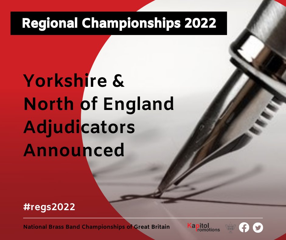 The Regional Committees of the #Yorkshire &amp; #NorthofEngland regions have released details regarding their competition adjudicators.
Click here to find out more: kapitol.co.uk/regionals/adju…
<a href="/YRBBC/">YRBBC Brass Band</a> <a href="/NOEBBC_/">NOEBBC</a> 
#regs2022