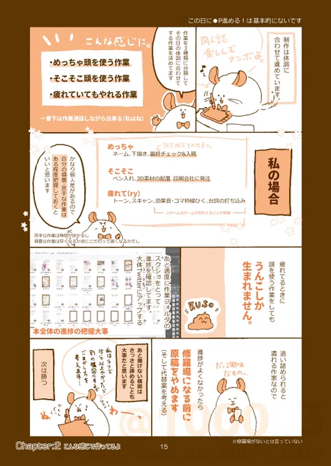 私の同人誌制作の進め方はこんな感じ。 