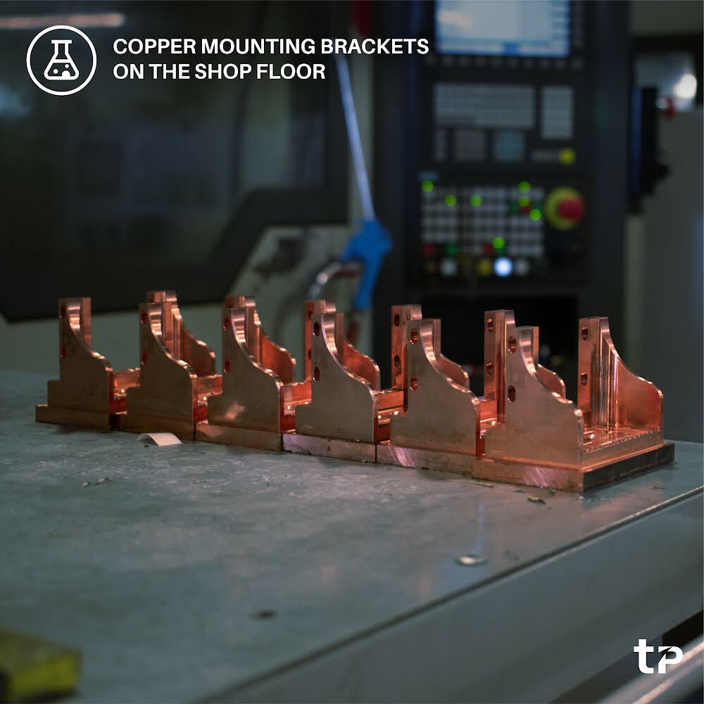Creating parts for scientific instrument manufactures is one of the wide range of sectors we specialise in. These copper brackets are precision machined on the 3 + 2 axis mill.
#Innovations #manufacturing #cncmachining #machines #cnc #mill #lathe #milling #rotary #tarvinprecision