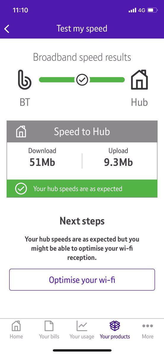 Kelly_Nolan_'s tweet photo. @bt_uk hello, why if my broadband speed is as it should be do I keep getting warnings saying that the bandwidth is too low and constant buffering? It’s doing this on an iPad and iPhone https://t.co/np45HfRQal