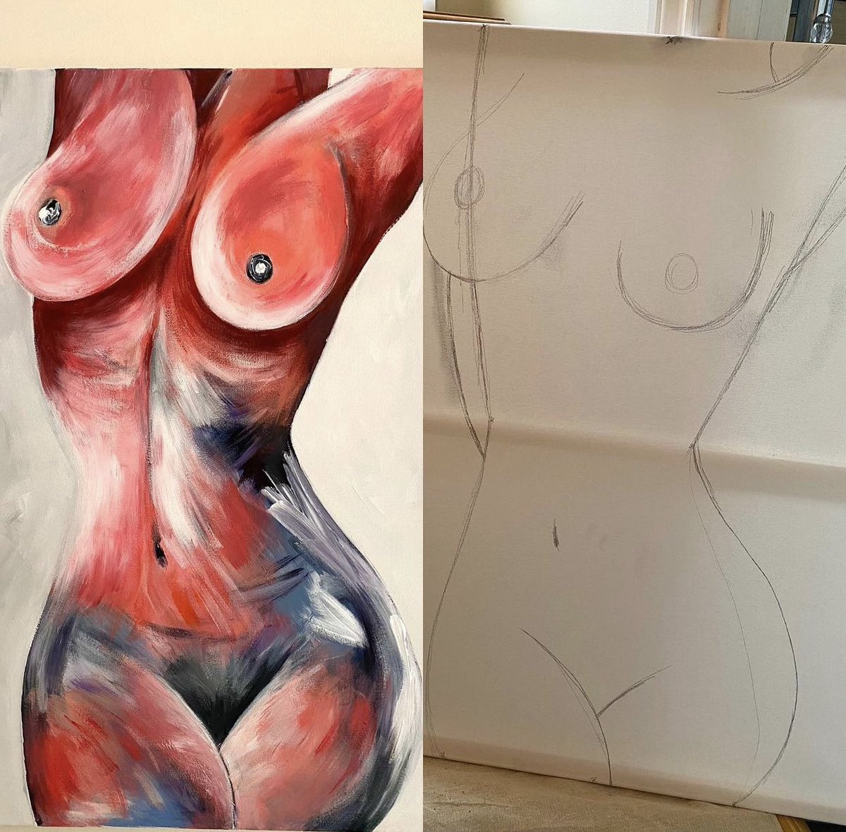 shannonrpaynex's tweet photo. Woop woop finished! Now I’ve got to decide where to put it in my new home! @Sales_Aster 😃🖤 I’ve got plenty of blank walls to fill! Inspired by the nude artist Sophie Tea. 🖤 #ThisSOthing https://t.co/PTn5eAGAOL