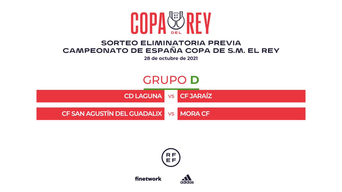 rfef's tweet image. ⚠️ #SorteoCopa | ¡Así queda configurada la ELIMINATORIA PREVIA de la #CopaDelRey 2021/2022!

➡️ Los equipos que superen esta ronda, que tendrá lugar el 17 de noviembre, se enfrentarán a un Primera División.

#LaCopaMola 🏆