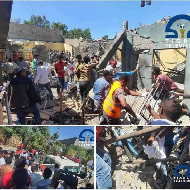 wediyalula's tweet photo. #TigrayGenocide #MekelleUnderAttack
 The Ethiopian government has inflicted heavy casualties on innocent civilians in Mekelle today. https://t.co/CDunWM6jk4
