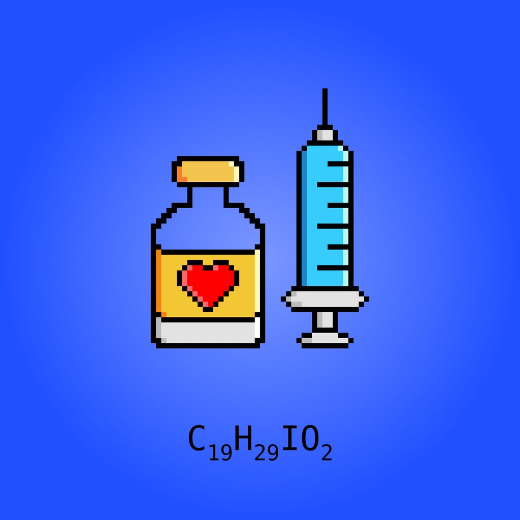 MiraculousMed's tweet photo. #Iofendylate was used as a radiocontrast agent. It was marketed under the trade names #Pantopaque and #Myodil.
#4067 #nft #nfts #nftart #nftartist #nftcollector #nftcollection #research #scientificresearch #science #medicine
https://t.co/LCSyipHnsO https://t.co/5Rt6L3brM2