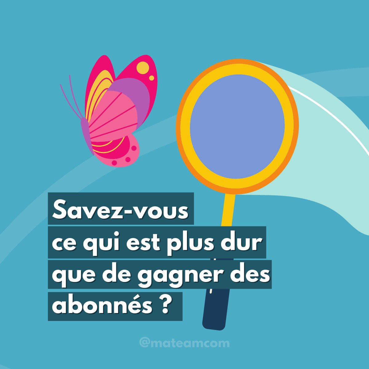 mateamcom's tweet photo. ❌ Augmenter son nombre d'abonnés n'est pas la chose la plus difficile à faire !

Le plus dur, c'est de construire une #communaute intéressée par votre offre et ce que vous partagez. ☝🏽

💡 Comment y arriver ?

En créant du #contenu à forte valeur ajoutée pour votre cible ! https://t.co/mzvpA26gPD
