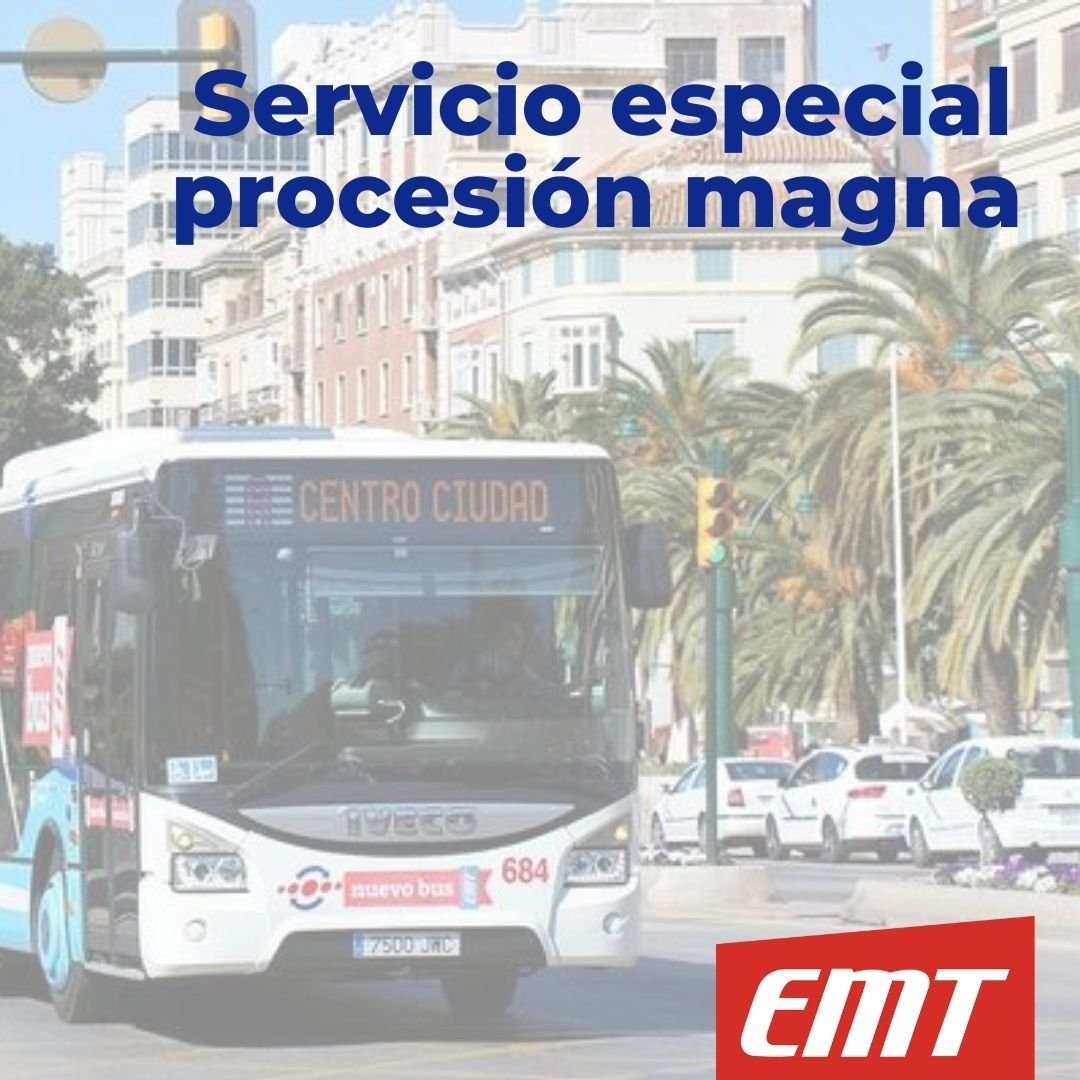 EMT_Malaga's tweet photo. El tráfico de vehículos se cortará en el recorrido oficial desde el sábado 30 a las 00.00h. 📣
- Para más información: 👇
https://t.co/WsuNeXANV9
#muéveteenbus #EMTMálaga #centenariomlg #EMT #Cofradíasmlg #Málaga #Málagabus #EMTbus #EMTinforma #procesiónMagna #EMTSAM https://t.co/kwDVa8WGcK