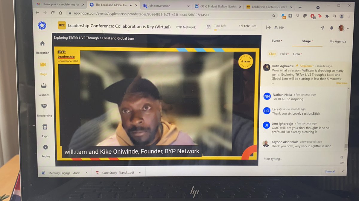 So many gems from the legend that is <a href="/iamwill/">will.i.am</a> on moving beyond being a role model to a trailblazer #BYPCollaborationisKey conference “humble audacity is the key” also loving how much of a feminist he is!