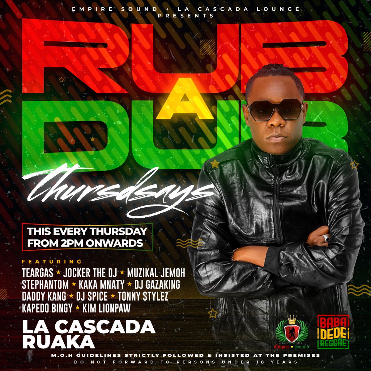 Leo tuko RUAKA @lacascadamiguela #RubADubThursdays link up fam #Betsafe #BabaDedeDjs @baba_dede_reggae