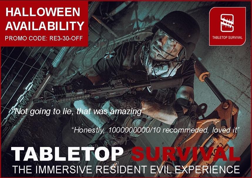 S.T.A.R.S recruits! We still have tickets still available for 2 group of 4  this #Halloween. If you fancy an immersive tabletop gaming experience like none seen before, then enlist in this superb #halloween2021 experience! PROMO CODE RE3-30-OFF #plymouth
buff.ly/3bpAjUx