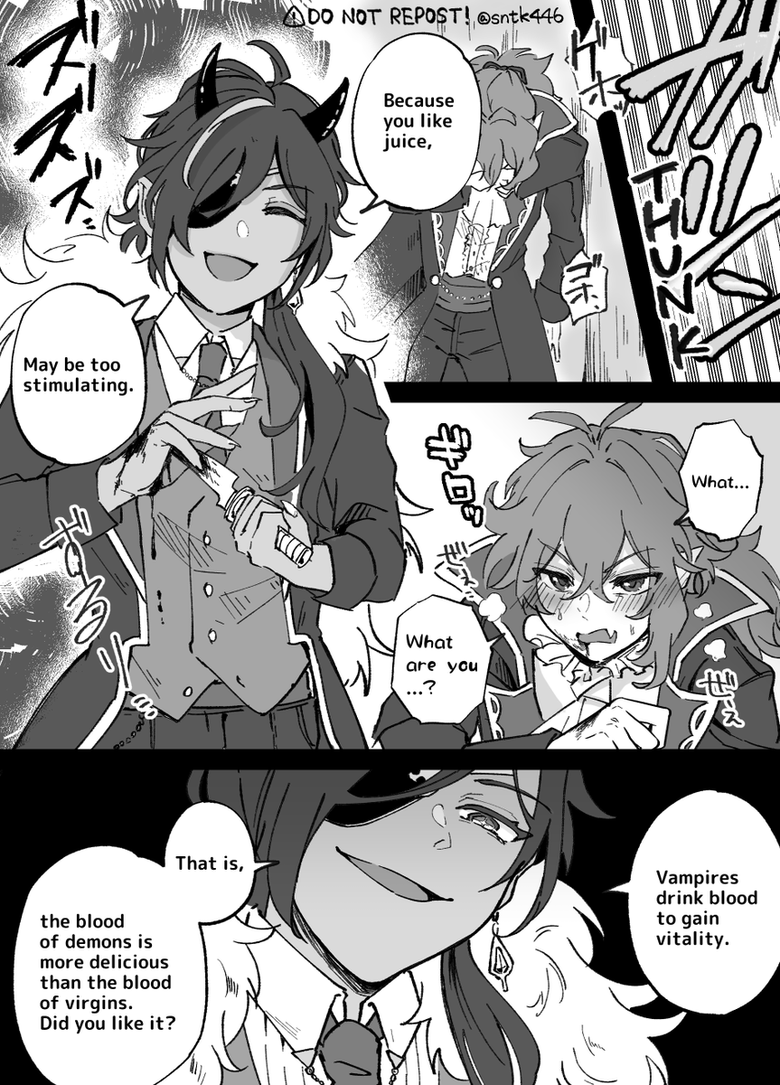 DEVIL KAE / VAMPIRE LUC
😈❄HALLOWEEN AU🦇🔥
#ガイディル #kaeluc 
※Fan fiction. English translation version.
Read the lines from right to left! 