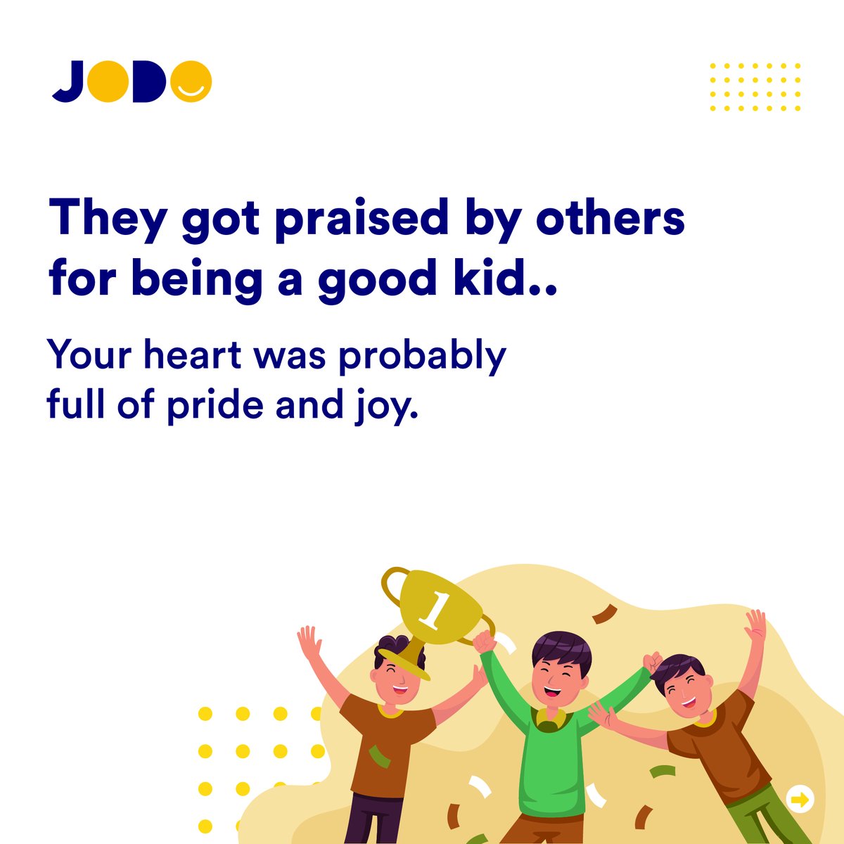 Jodo_in's tweet photo. Small moments count for big memories. Our kids mean the world to us.
Cherishing these little memories is the best part of our lives
Agree?
#jodo #jodojoy #parents #parentstobe #parentslove #parentsupport #parentsbelike #parentslove❤ #parentslove❤️ #parentsloveme #proudparents https://t.co/Tdl0eOfVYp