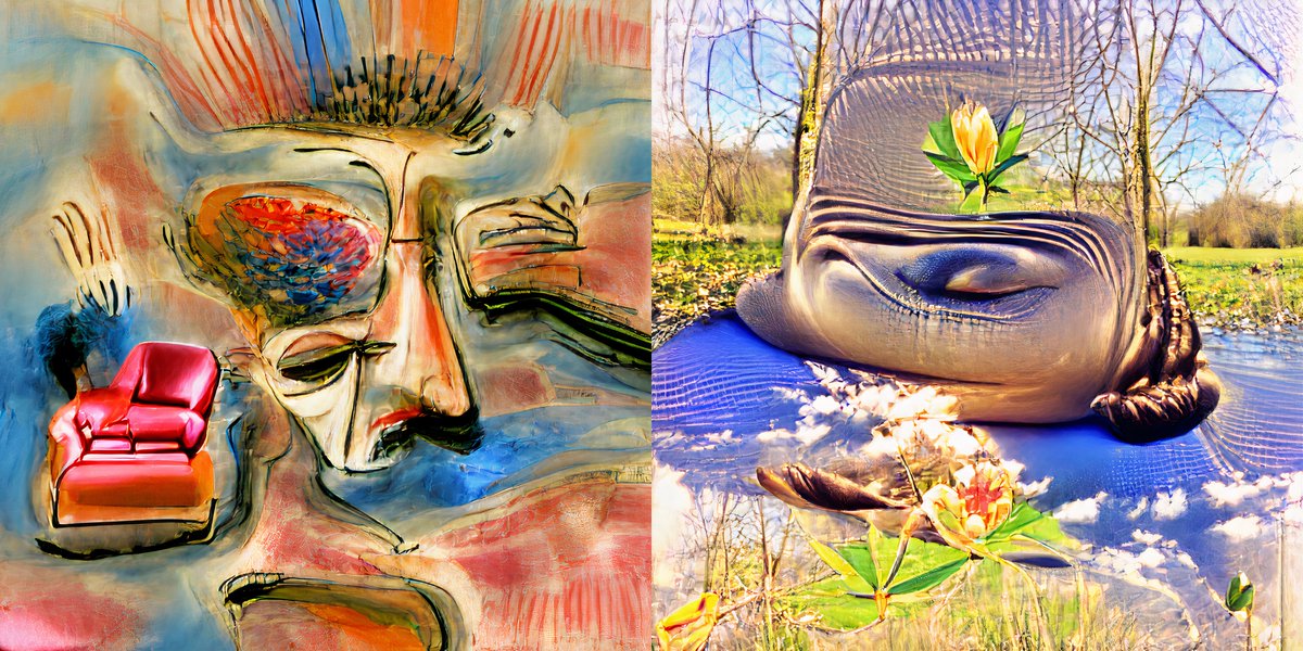 Our AI has generated two pieces from these phrases:
1) Psychoanalyst on the couch , therapy to access the unconscious 🧿
2) Enjoy the present meditating in nature on this beautiful day, Mindfulness 🧘‍♀️

Hold 5 Psyches ➤ 1 Mindfulness
#Psychoanalysis #mindful #SolanaNFT #NFT
