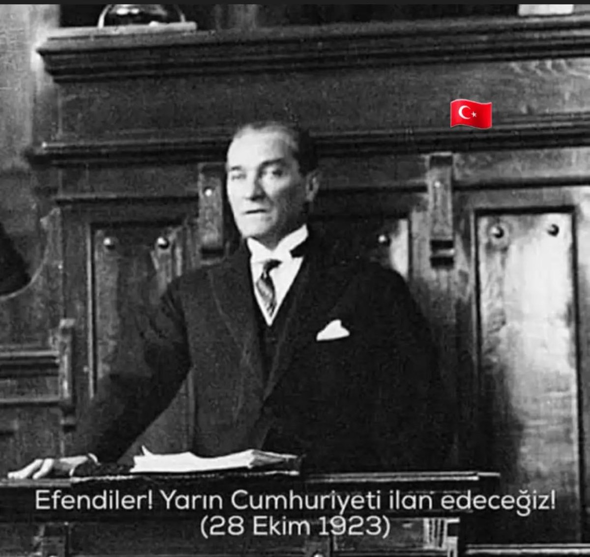 En büyük bayramımız ❤️❤️❤️❤️🇹🇷🇹🇷🇹🇷🇹🇷
#29EkimCumhuriyetBayramı  
#gerçeklider 
#mustafakemalatatürk