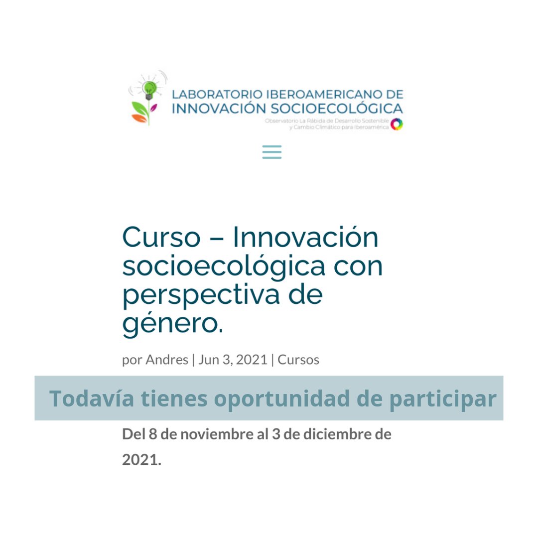 Aún puedes inscribirte a nuestro MOOC. Visita nuestra web liiise.org donde encontrarás toda la información.

#MOOC #Online #gratuito #innovaccionvirtual