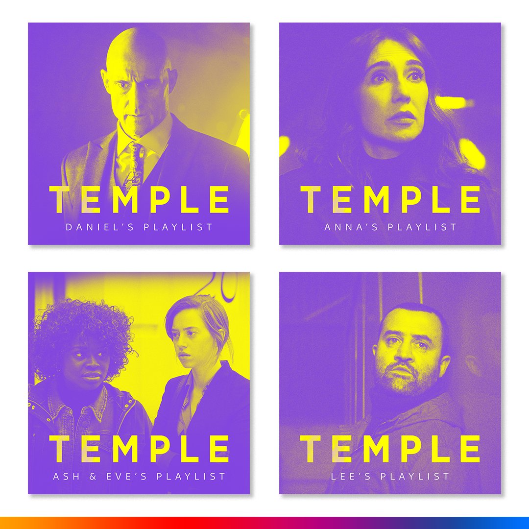 #Temple 2 is available from today! 👏 

To celebrate, the cast created <a href="/Spotify/">Spotify</a> playlists to represent their characters. 

Let us know which songs are your favourite!