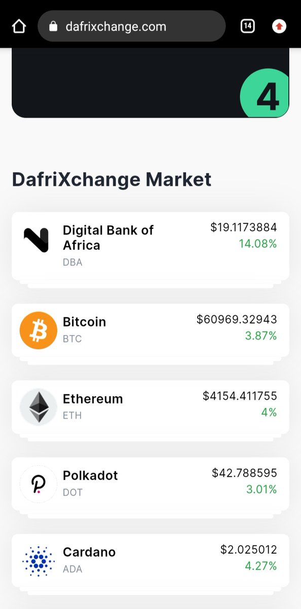 DBACurrency's tweet photo. ,🚀🚀🚀😍🔔🔔🔔LETS GO LETS GO DBA BLASTING A TRAIL THIS MORNING TRADE DBA/USDT @DAFRIXCHANGE YOU CAN DEPOSIT FIAT VIA @DAFRIBANK AND SWAP IT TO USDT INSTANTLY AND BUY DBA #DBA #DAFRIBANK #DAFRIXCHANGE #SHIBARMY #ANAMBRAMONEY #ARABMONEY https://t.co/tG6j8ylxsk