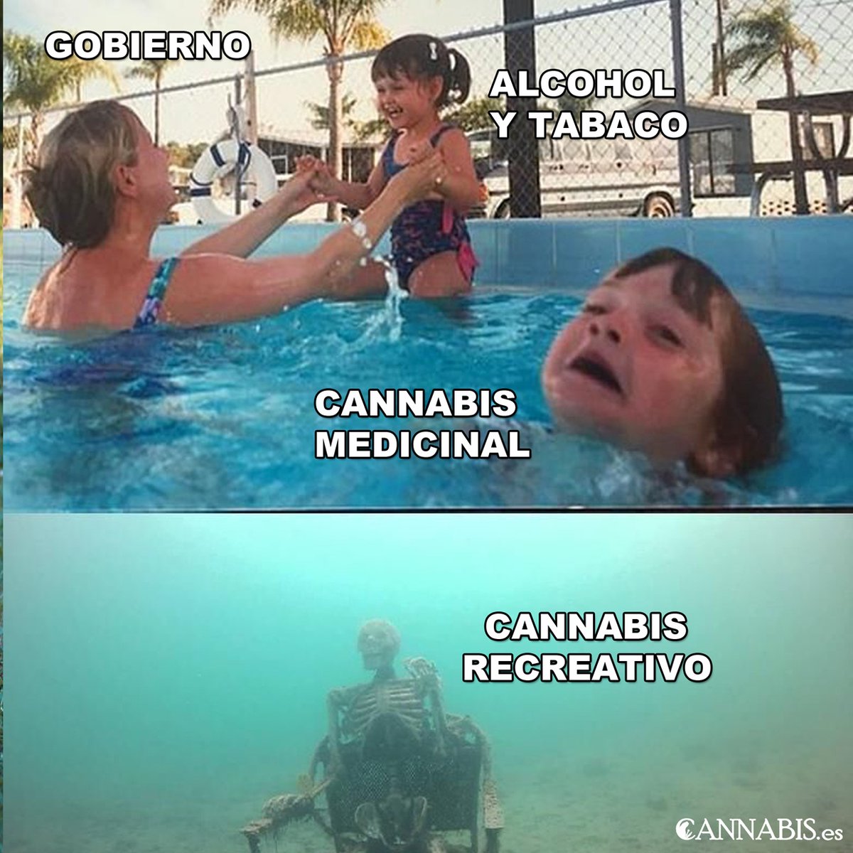 La piscina española sí que tiene agua cuando te tiras🌊: para que la  disfrutes con los grilletes puestos 🪢 @la_Zetas os trae el los #memes  cannábicos más amargos 🤣😅 #cannabis #marihuana #mota #, image size:1200x1200