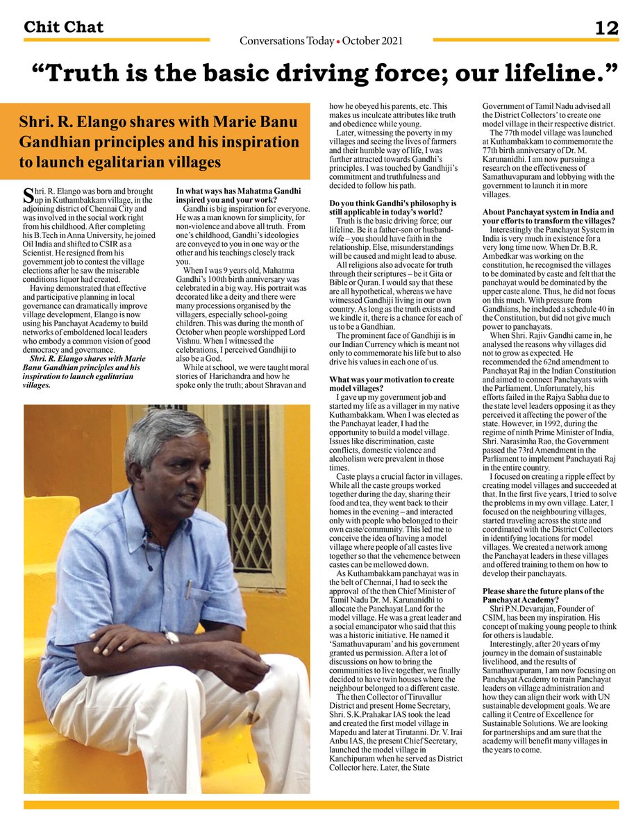 October Conversations. Interview with Mr. Elango Ramaswamy csim.in/conversations/…