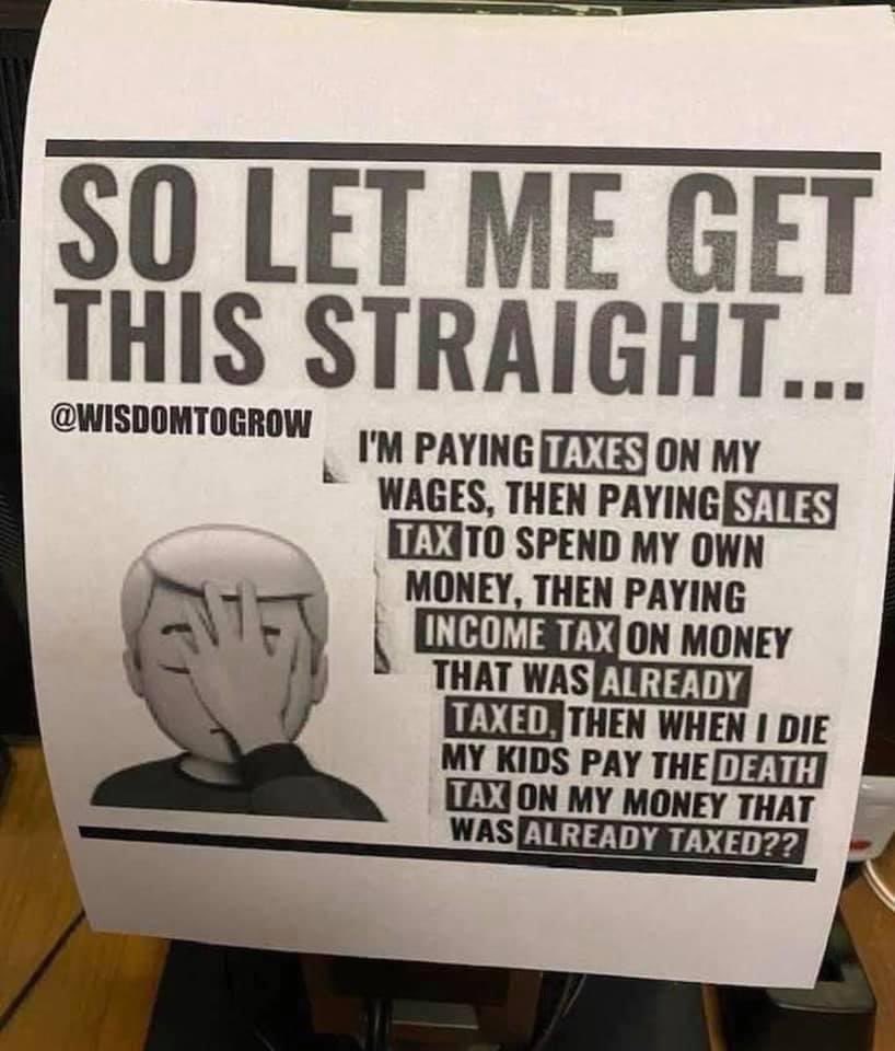 bsoper38's tweet image. #taxtodeath